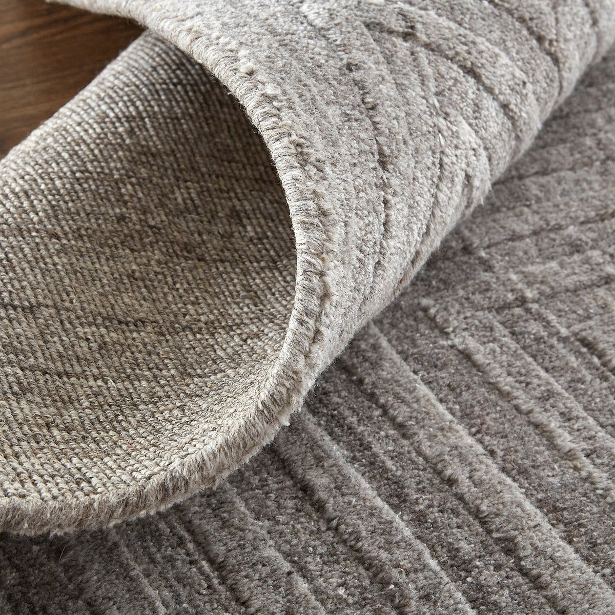 Feizy Redford 8670F Transitional Solid in Gray/Silver