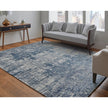 Feizy Eastfield 69AEF Modern Abstract in Blue/Ivory