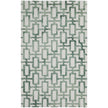 Feizy Lorrain 8919F Modern Geometric Rug in Ivory/Green