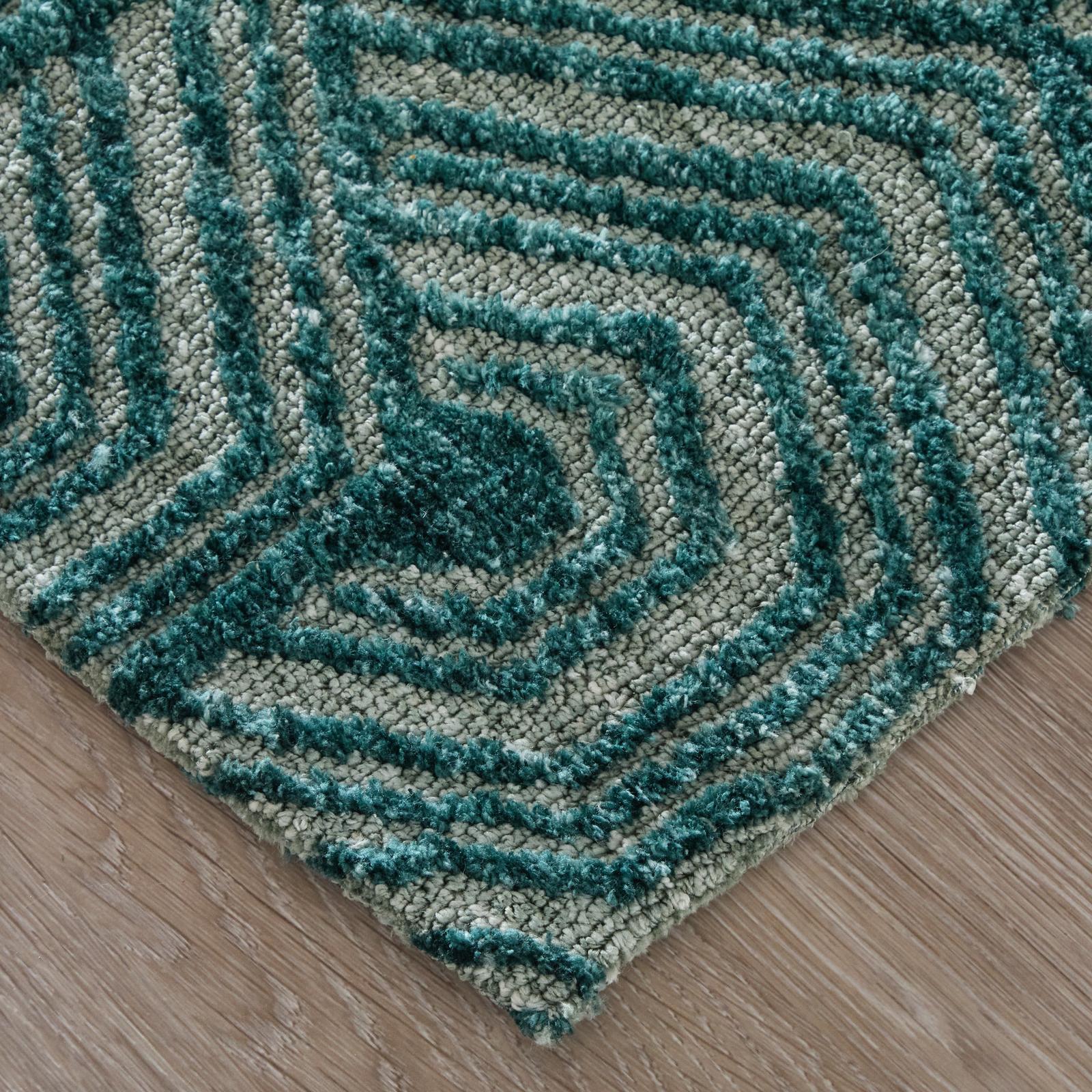 Feizy Colton 8A57F Modern Geometric Rug in Blue