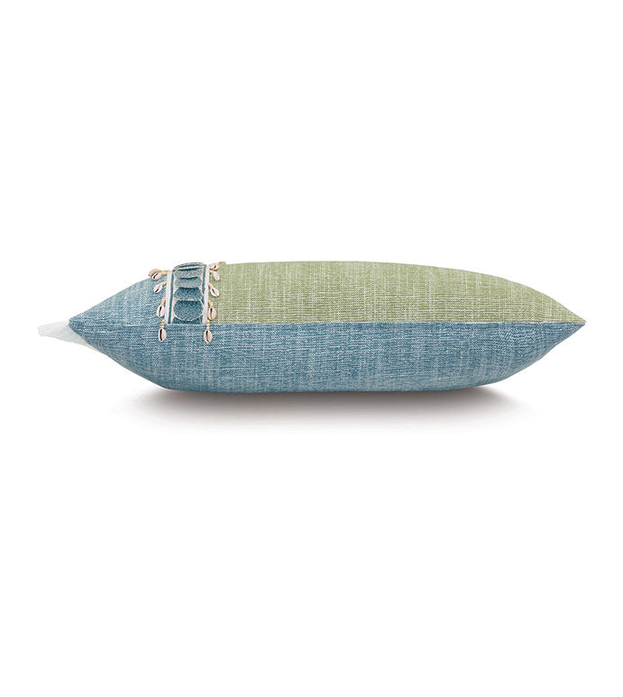 Eastern Accents Grenada Border Trim Applique Decorative Pillow