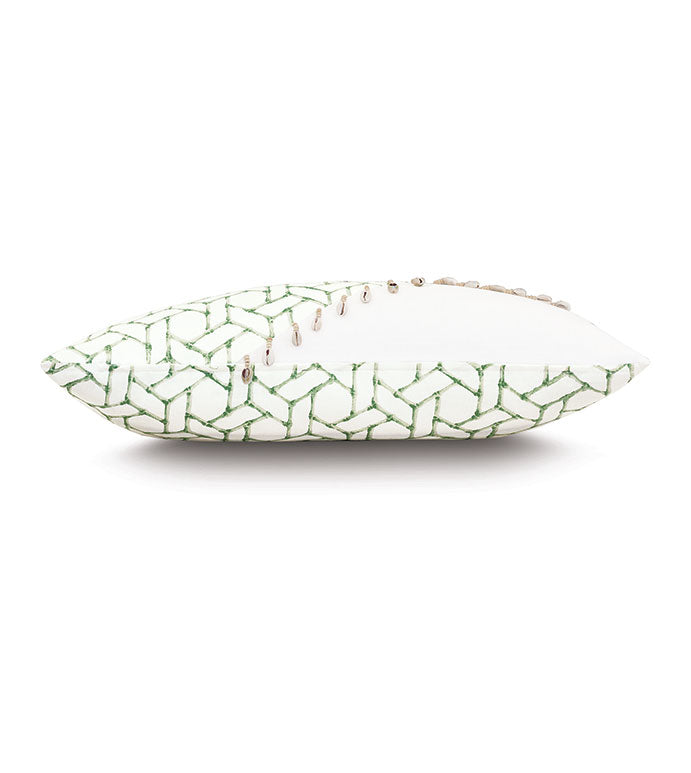 Eastern Accents Grenada Shell Trim Decorative Pillow