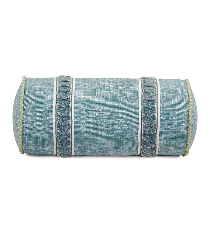 Eastern Accents Grenada Border Trim Applique Bolster