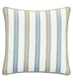 Eastern Accents Grenada Embroidered Stripes Decorative Pillow