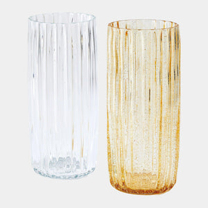 Global Views Pleated Glass Vase Clearance