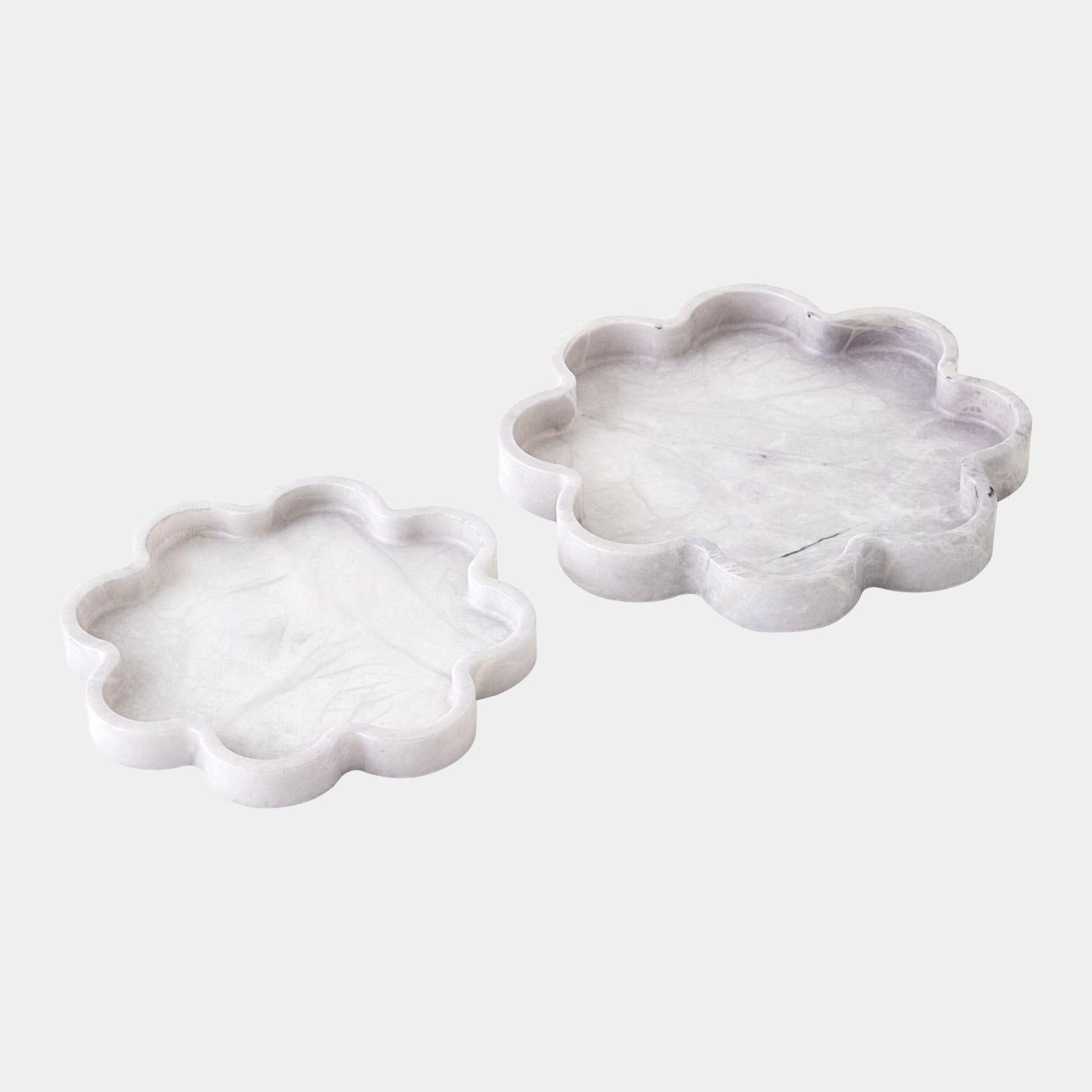 Global Views Cumulus Alabaster Tray