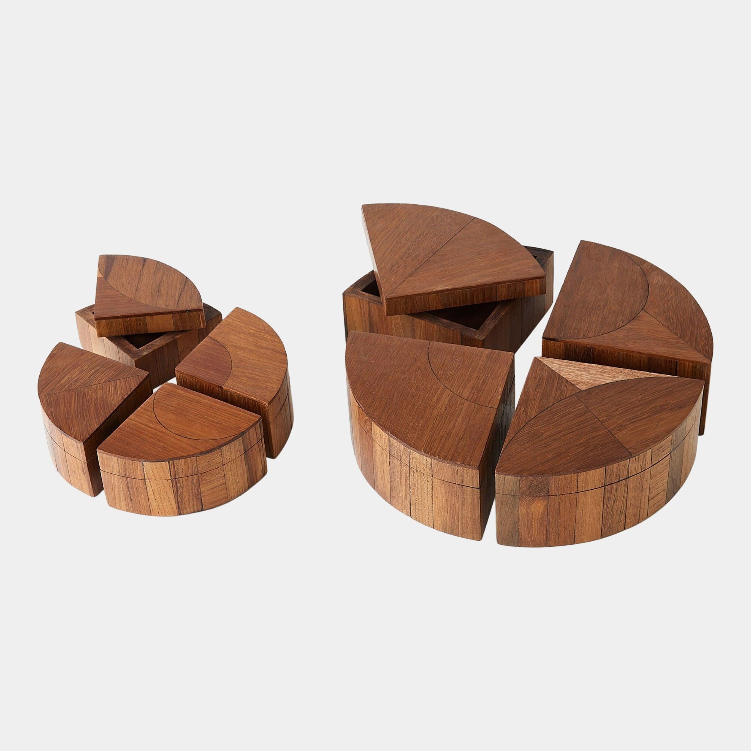 Global Views Willamette Quartered Wood Box Set Clearance