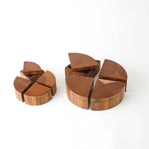 Global Views Willamette Quartered Wood Box Set Clearance