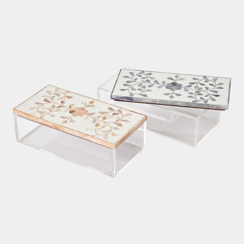 Global Views Lacey Inlay Rectangle Box