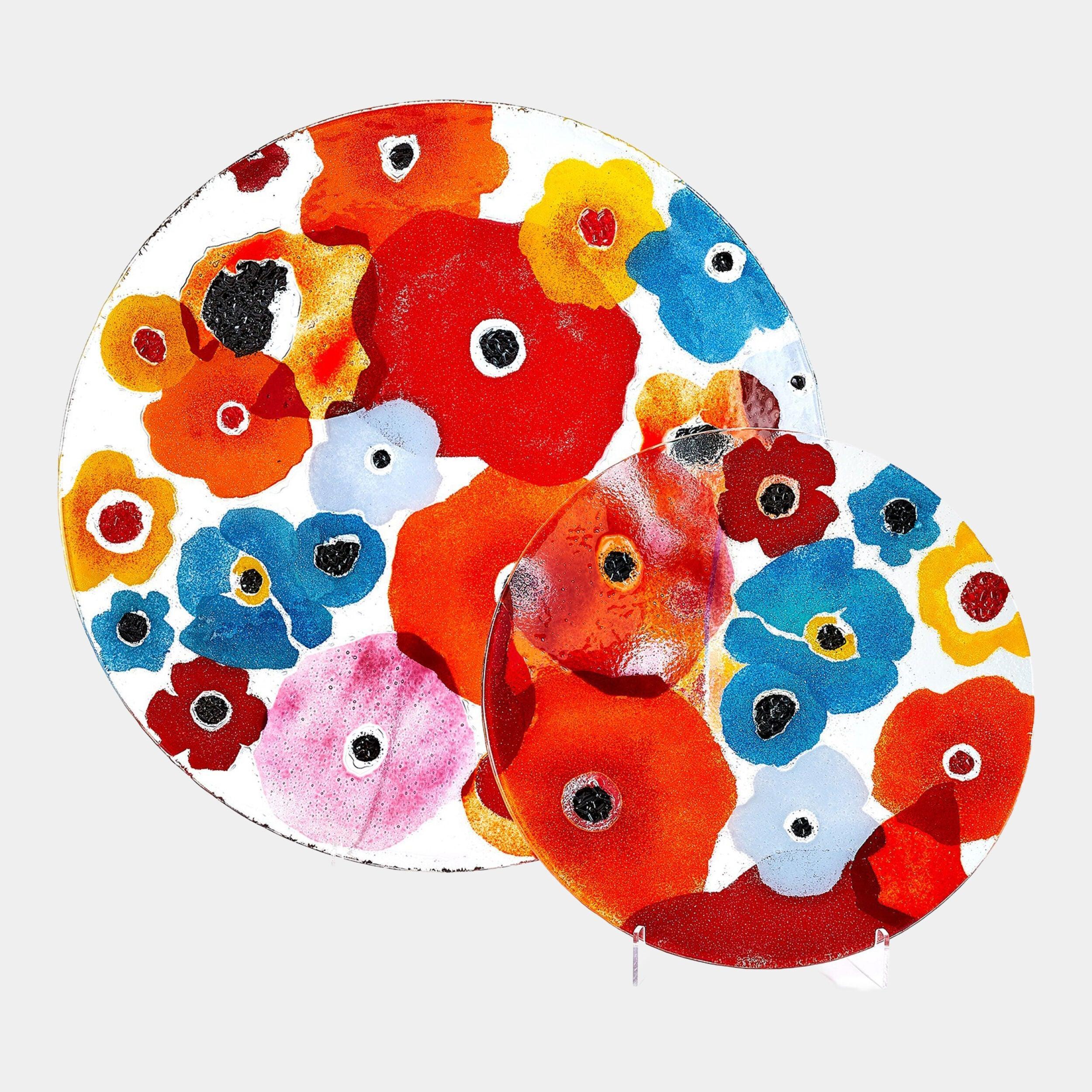 Global Views Fused Floral Charger