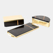 Global Views Cosmopolitan Crescent Box and Tray
