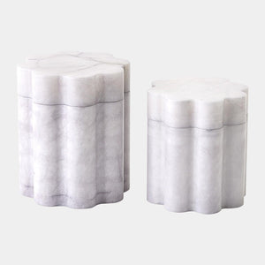 Global Views Cumulus Alabaster Tall Box