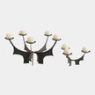 Global Views Brutalist Bronze Candle Holder