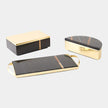 Global Views Cosmopolitan Crescent Box and Tray