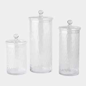 Global Views Diamond Shaped Optic Lidded Canister