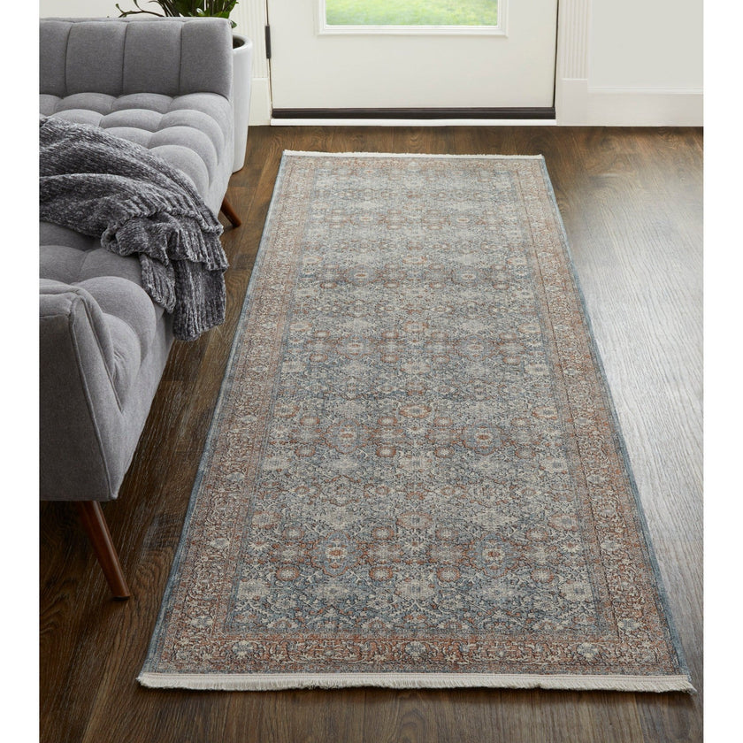 Feizy Marquette 39GTF Transitional Oriental in Blue/Red