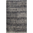 Feizy Kano 39LKF Transitional Geometric Rug in Gray/Black/Ivory