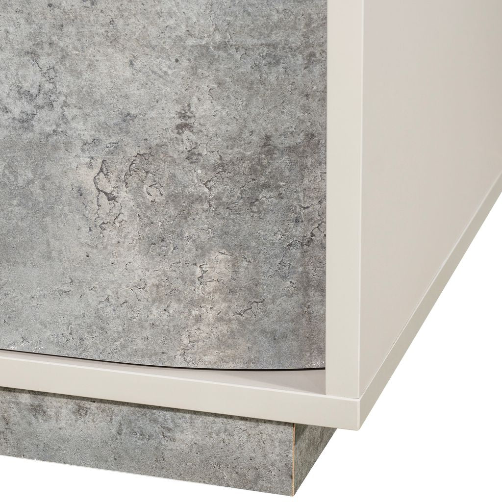 Michael Amini Pavira 2-Drawer Nightstand - Stone