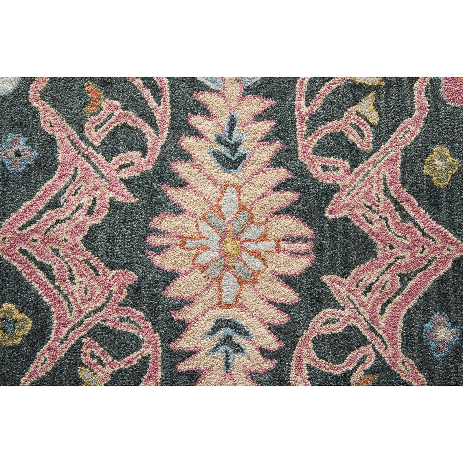 Feizy Springfield 8A47F Traditional Floral & Botanical Rug in Gray/Ivory/Blue