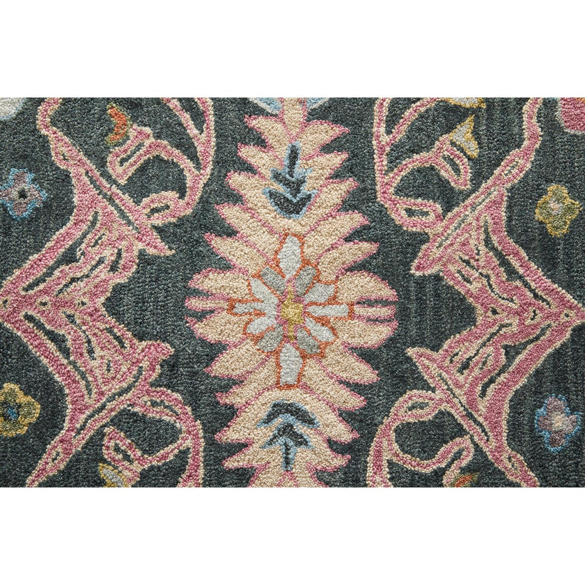 Feizy Springfield 8A47F Traditional Floral & Botanical Rug in Gray/Ivory/Blue