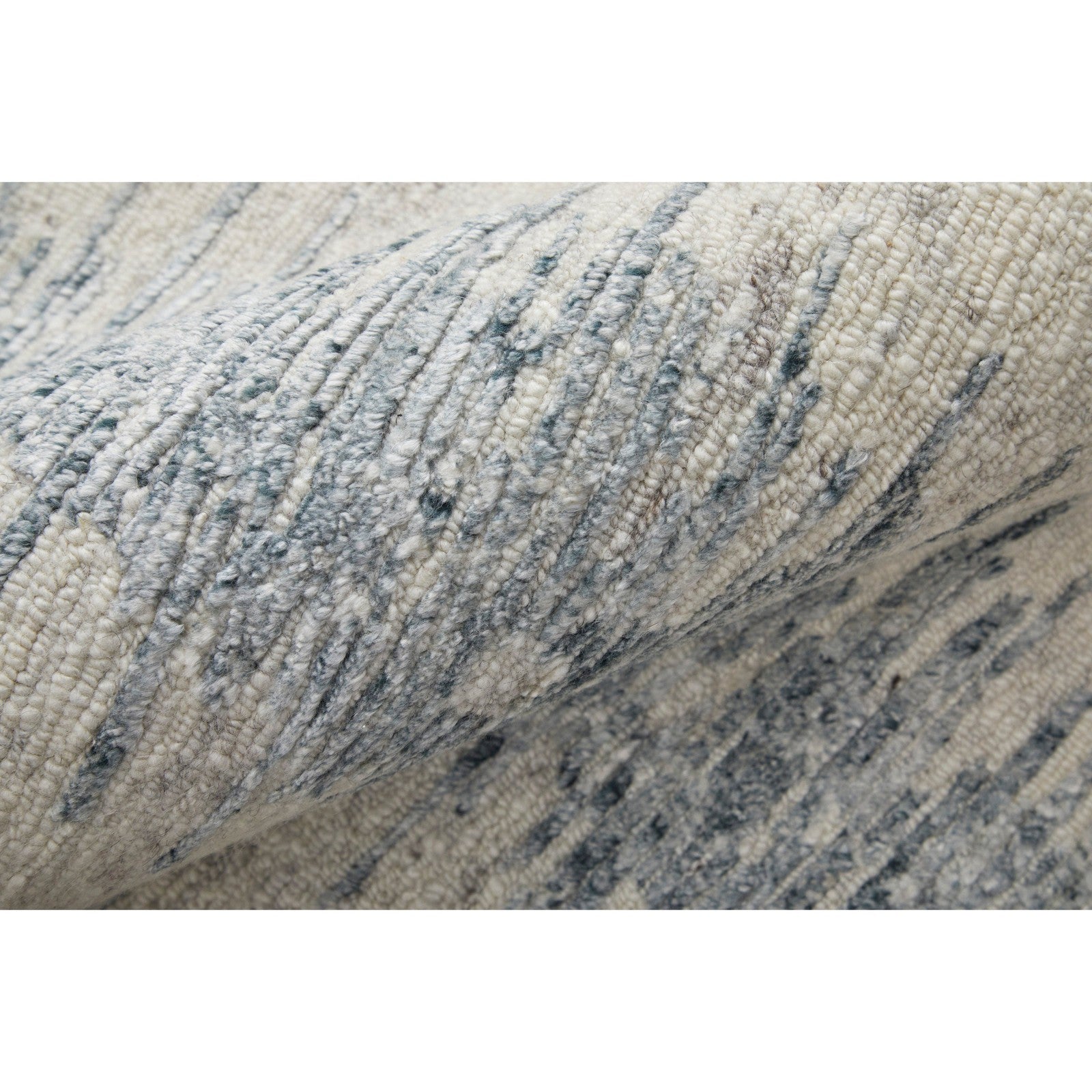 Feizy Brighton 69CGF Modern Abstract in Ivory/Blue/Gray