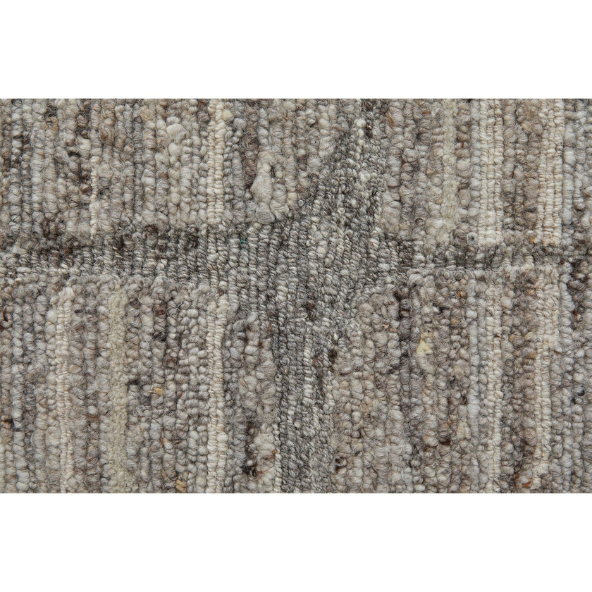 Feizy Navaro 8912F Modern Abstract Rug in Gray/Ivory/Taupe