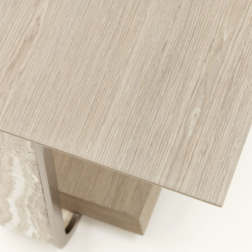 Michael Amini Lotus Bay End Table - Sand