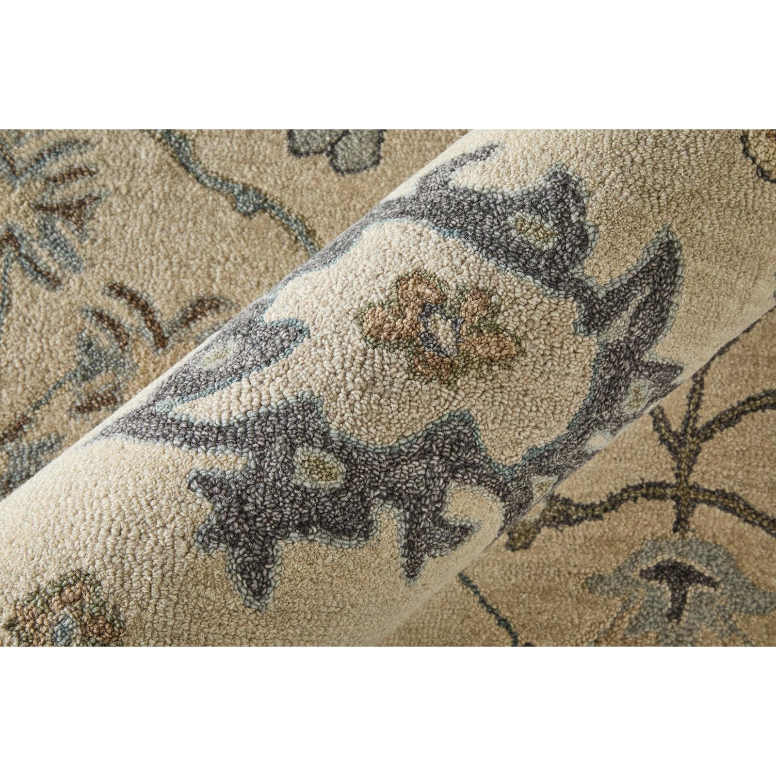 Feizy Springfield 8A48F Transitional Floral & Botanical Rug in Ivory/Tan/Gray