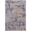 Feizy Francisco 39D4F Transitional Abstract in Blue/Gray/Orange