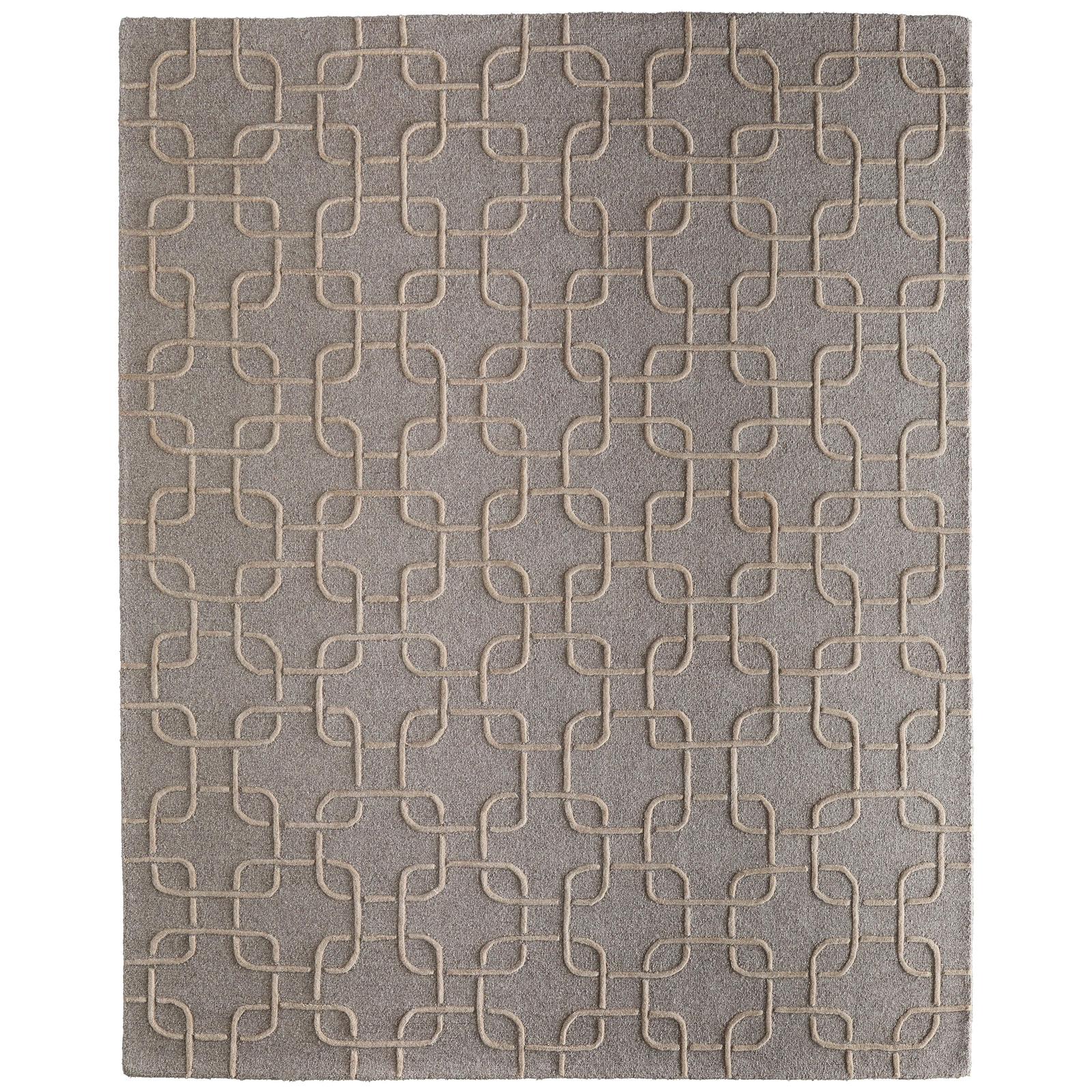 Feizy Kimball 8A35F Transitional Trellis & Lattice Rug in Gray/Taupe/Tan