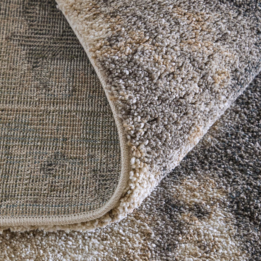 Feizy Richmond 39R7F Modern Abstract Rug in Tan/Gray