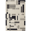 Feizy Maguire 8903F Transitional Abstract Rug in Ivory/Taupe