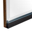Michael Amini Kayner Dresser Mirror with LED Lights - Charcoal