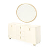 Michael Amini Fantosini Sideboard with Mirror - Creamy Pearl
