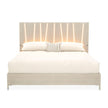Michael Amini Lotus Bay Panel Bed with LED Lights - Sand