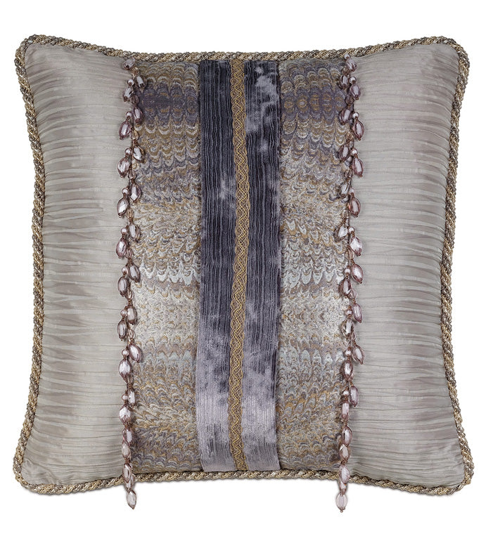 Eastern Accents Imogen Metal Insert with Beaded Trim