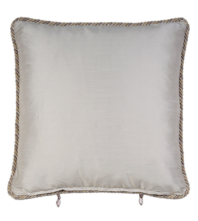 Eastern Accents Imogen Metal Insert with Beaded Trim