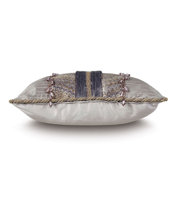 Eastern Accents Imogen Metal Insert with Beaded Trim
