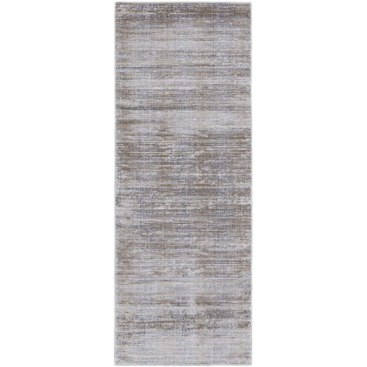 Feizy Laina 39GAF Transitional Distressed in Taupe/Silver/Tan
