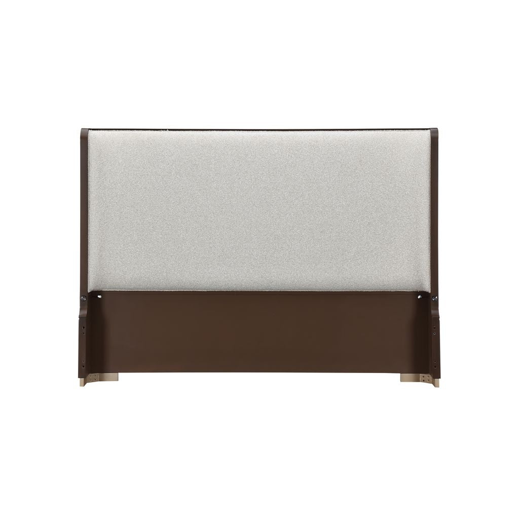 Michael Amini West Kensington Bed - Buff/Medium Espresso