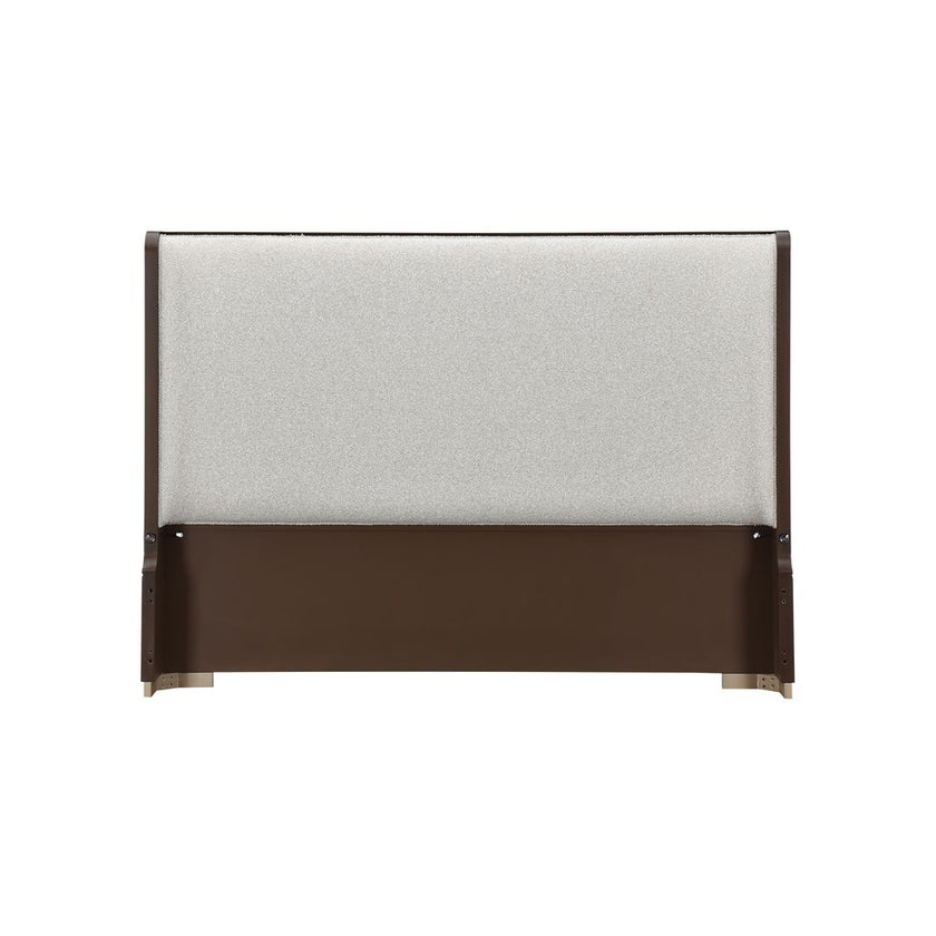 Michael Amini West Kensington Bed - Buff/Medium Espresso