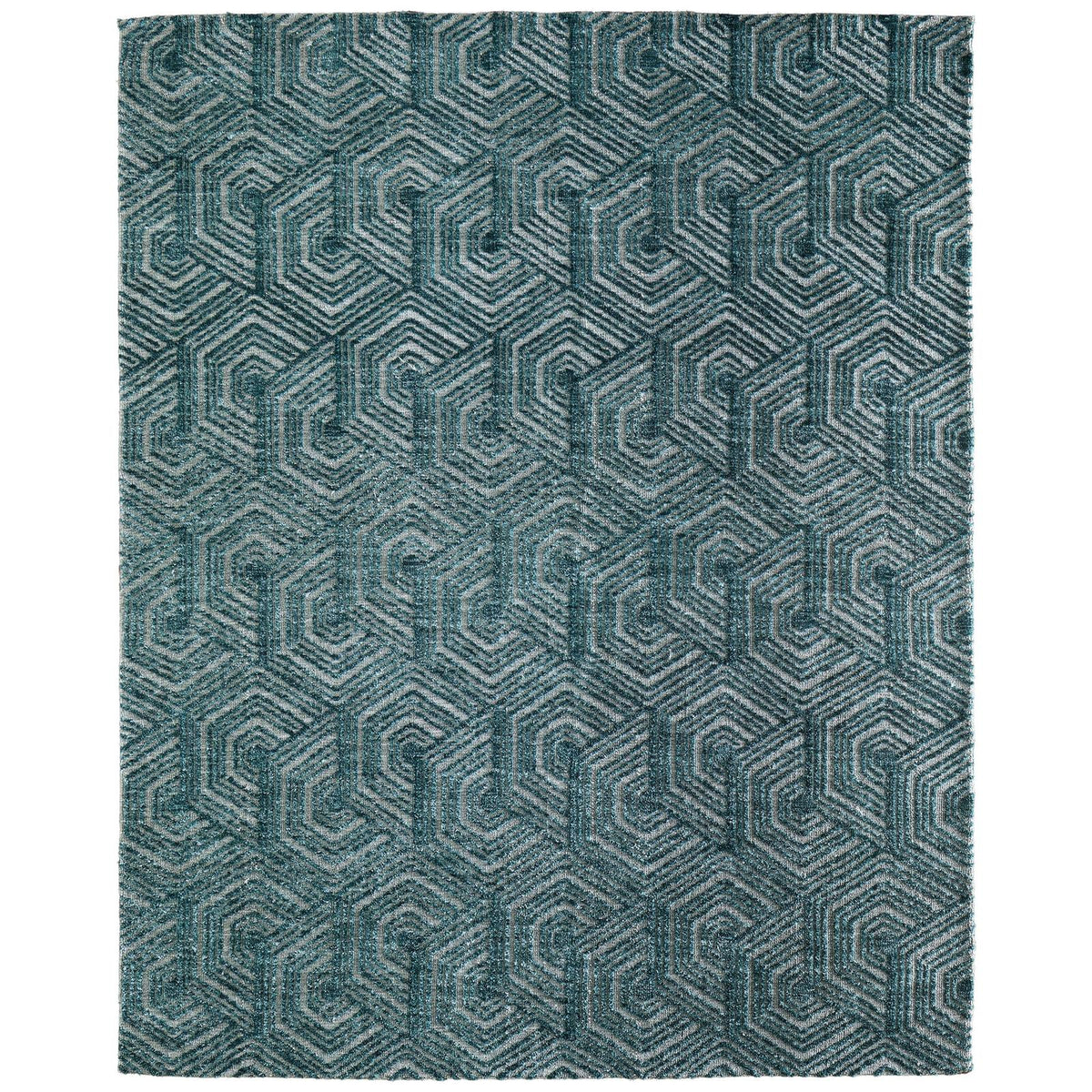 Feizy Colton 8A57F Modern Geometric Rug in Blue