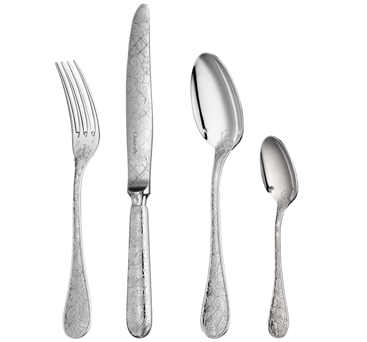 Christofle Jardin d'Eden Silver Plated Cutlery Set