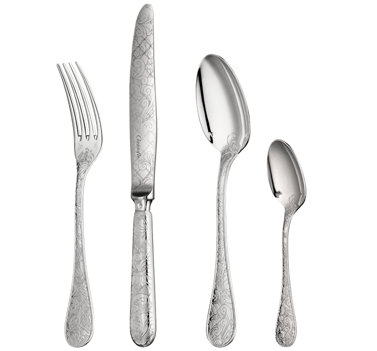 Christofle Jardin d'Eden Silver Plated Cutlery Set