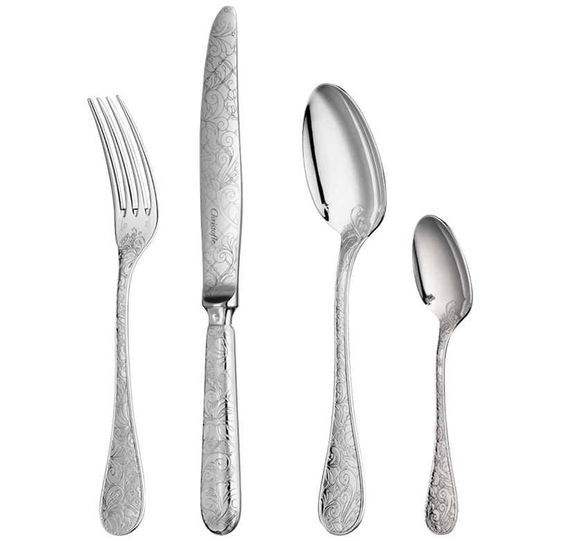 Christofle Jardin d'Eden Silver Plated Cutlery Set