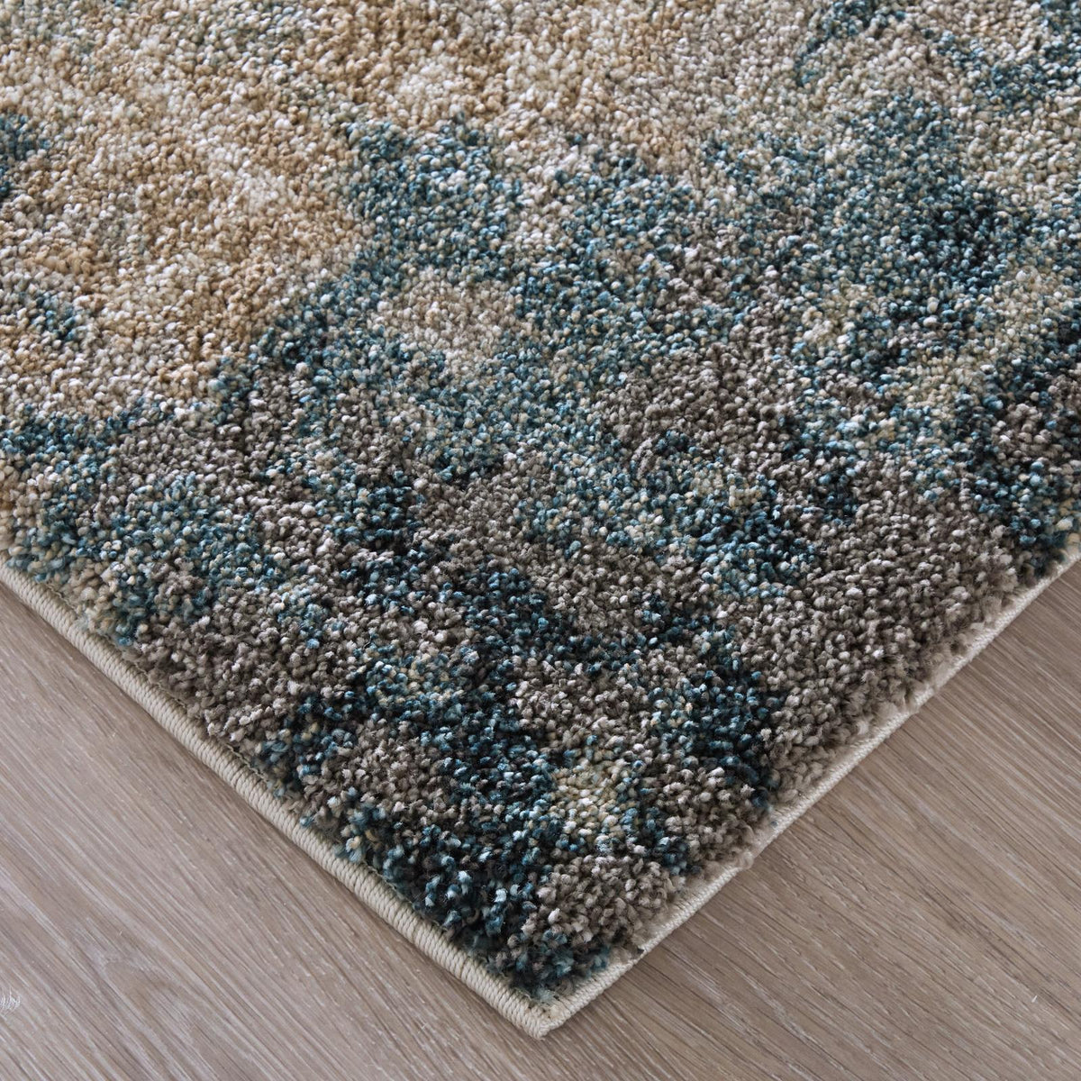 Feizy Richmond 39R6F Modern Abstract Rug in Gray/White/Blue