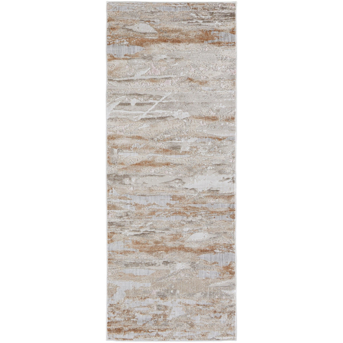 Feizy Laina 39G5F Transitional Abstract in Tan/Ivory