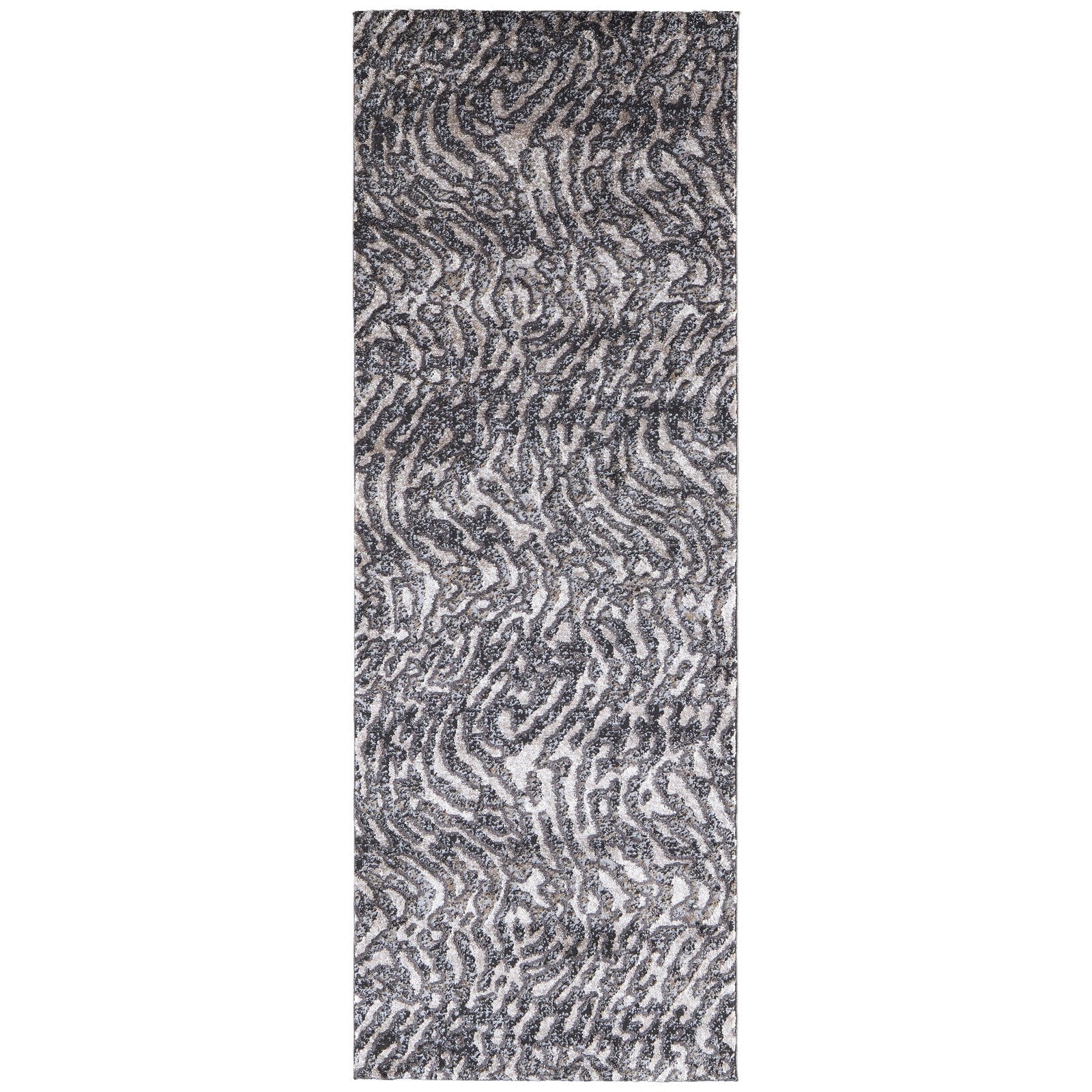 Feizy Vancouver 39FJF Modern Abstract in Gray/Taupe/Ivory