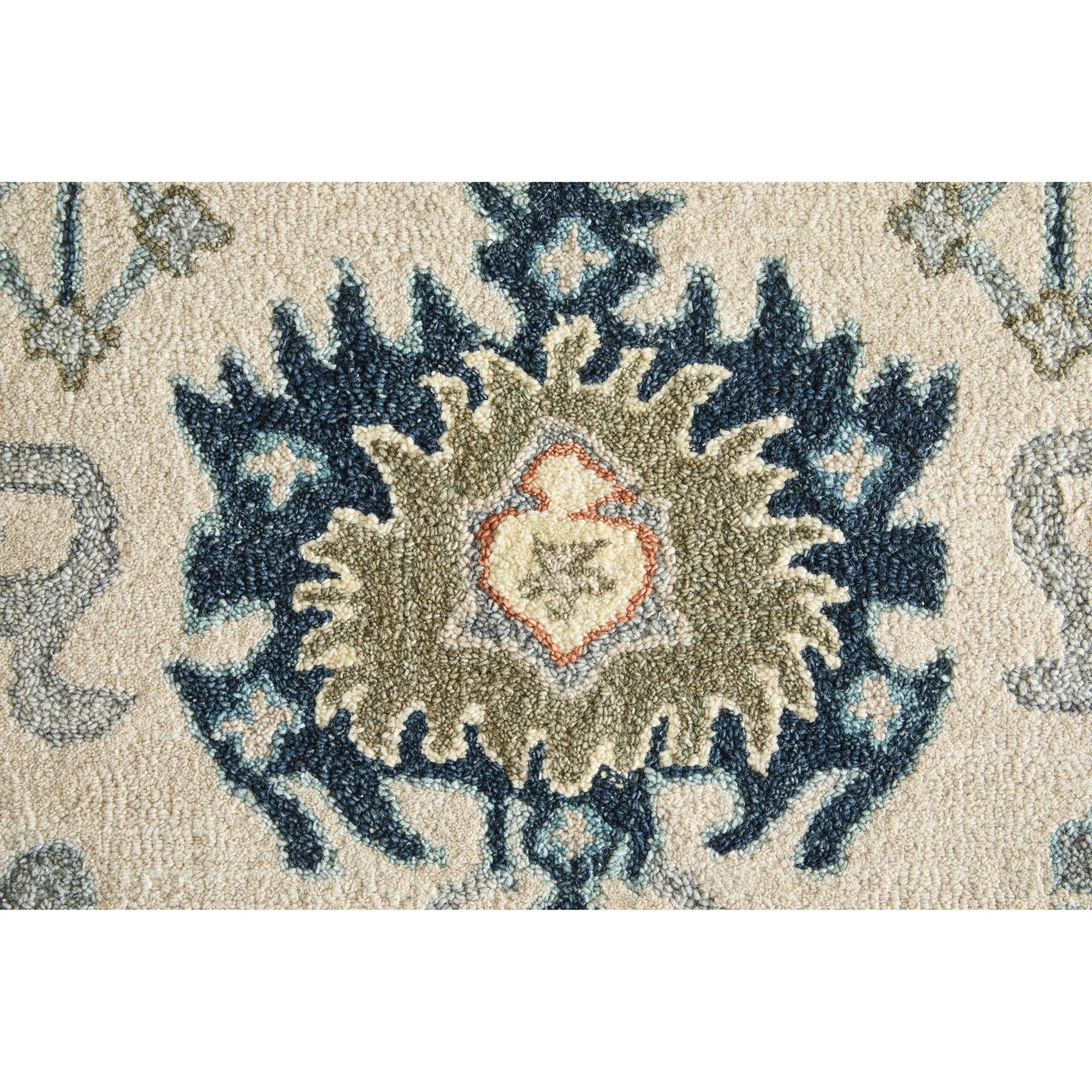Feizy Springfield 8A46F Traditional Floral & Botanical Rug in Blue/Gray/Ivory