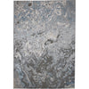 Feizy Azure 3405F Modern Watercolor Rug in Ivory/Gray/Blue